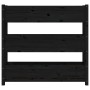 Jardinera de madera maciza de pino negro 112x25x104,5 cm en Macetas y jardineras | Comprar online en Foru.es