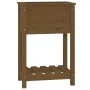 Jardinera de madera maciza de pino marrón 54x34,5x81 cm de vidaXL, Maceteros y jardineras - Ref: Foro24-823755, Precio: 55,87...