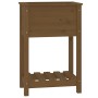 Jardinera de madera maciza de pino marrón 54x34,5x81 cm de vidaXL, Maceteros y jardineras - Ref: Foro24-823755, Precio: 56,37...