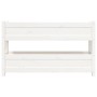 Jardinera de madera maciza de pino blanco 112x25x66 cm en Macetas y jardineras | Comprar online en Foru.es