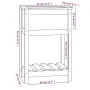 Jardinera de madera maciza de pino marrón 54x34,5x81 cm de vidaXL, Maceteros y jardineras - Ref: Foro24-823755, Precio: 55,87...