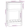 Jardinera de madera maciza de pino marrón 54x34,5x81 cm de vidaXL, Maceteros y jardineras - Ref: Foro24-823755, Precio: 56,37...