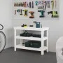 Solid white pine wood workbench 110.5x50x80 cm by vidaXL, Work tables - Ref: Foro24-823645, Price: 130,52 €, Discount: %