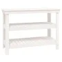 Solid white pine wood workbench 110.5x50x80 cm by vidaXL, Work tables - Ref: Foro24-823645, Price: 130,52 €, Discount: %