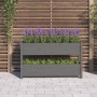 Jardinera de madera maciza de pino gris 112x25x66 cm en Macetas y jardineras | Comprar online en Foru.es