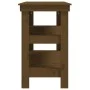 Banco de trabajo madera maciza pino marrón miel 110,5x50x80 cm de vidaXL, Mesas de trabajo - Ref: Foro24-823647, Precio: 123,...