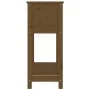 Jardinera con estante madera maciza pino marrón 82,5x34,5x81 cm de vidaXL, Maceteros y jardineras - Ref: Foro24-823762, Preci...