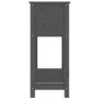 Jardinera con estante madera maciza pino gris 82,5x34,5x81 cm de vidaXL, Maceteros y jardineras - Ref: Foro24-823761, Precio:...