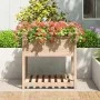 Jardinera con estante madera maciza de pino 82,5x82,5x81 cm de vidaXL, Maceteros y jardineras - Ref: Foro24-823794, Precio: 8...