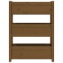 Jardinera de madera maciza de pino marrón miel 77x25x104,5 cm en Macetas y jardineras | Comprar online en Foru.es