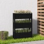 Jardinera de madera maciza de pino negro 77x25x104,5 cm en Macetas y jardineras | Comprar online en Foru.es