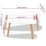 Mesas de centro 2 unidades madera maciza de pino blanco de vidaXL, Mesas de centro - Ref: Foro24-244731, Precio: 95,37 €, Des...