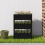 Jardinera de madera maciza de pino negro 77x25x104,5 cm en Macetas y jardineras | Comprar online en Foru.es