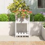 Jardinera de madera maciza de pino blanco 54x34,5x81 cm de vidaXL, Maceteros y jardineras - Ref: Foro24-823753, Precio: 56,51...