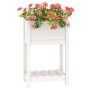 Jardinera de madera maciza de pino blanco 54x34,5x81 cm de vidaXL, Maceteros y jardineras - Ref: Foro24-823753, Precio: 56,51...