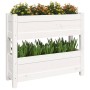 Jardinera de madera maciza de pino blanco 77x25x66 cm en Macetas y jardineras | Comprar online en Foru.es