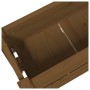 Jardinera de madera maciza de pino marrón miel 77x25x66 cm en Macetas y jardineras | Comprar online en Foru.es