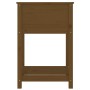 Jardinera de madera maciza de pino marrón 54x54x81 cm de vidaXL, Maceteros y jardineras - Ref: Foro24-823776, Precio: 66,26 €...
