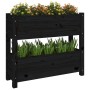 Jardinera de madera maciza de pino negro 77x25x66 cm en Macetas y jardineras | Comprar online en Foru.es