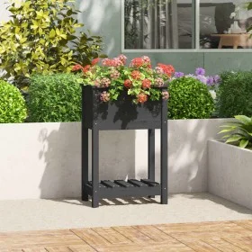 Jardinera de madera maciza de pino gris 54x34,5x81 cm de vidaXL, Maceteros y jardineras - Ref: Foro24-823754, Precio: 53,31 €...