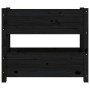 Jardinera de madera maciza de pino negro 77x25x66 cm en Macetas y jardineras | Comprar online en Foru.es