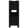 Jardinera de madera maciza de pino negro 77x25x66 cm en Macetas y jardineras | Comprar online en Foru.es