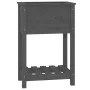 Jardinera de madera maciza de pino gris 54x34,5x81 cm de vidaXL, Maceteros y jardineras - Ref: Foro24-823754, Precio: 53,31 €...