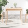 Mesa de jardín madera maciza de pino 82,5x82,5x76 cm en Mesas de jardín | Comprar online en Foru.es