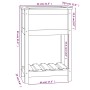 Jardinera de madera maciza de pino gris 54x34,5x81 cm de vidaXL, Maceteros y jardineras - Ref: Foro24-823754, Precio: 56,37 €...
