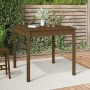 Mesa de jardín madera maciza pino marrón miel 82,5x82,5x76 cm en Mesas de jardín | Comprar online en Foru.es