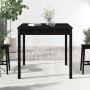 Mesa de jardín madera maciza pino negro 82,5x82,5x76 cm en Mesas de jardín | Comprar online en Foru.es