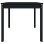 Mesa de jardín madera maciza pino negro 82,5x82,5x76 cm en Mesas de jardín | Comprar online en Foru.es