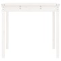Mesa de jardín madera maciza pino blanco 121x82,5x76 cm en Mesas de jardín | Comprar online en Foru.es