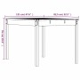 Mesa de jardín madera maciza pino blanco 121x82,5x76 cm en Mesas de jardín | Comprar online en Foru.es