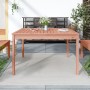 Mesa de jardín madera maciza abeto de Douglas 121x82,5x76 cm en Mesas de jardín | Comprar online en Foru.es