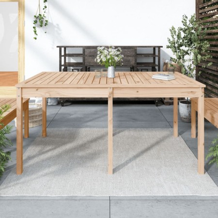 Mesa de jardín madera maciza de pino 159,5x82,5x76 cm en Mesas de jardín | Comprar online en Foru.es