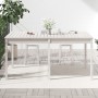 Mesa de jardín madera maciza pino blanco 159,5x82,5x76 cm en Mesas de jardín | Comprar online en Foru.es