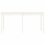 Mesa de jardín madera maciza pino blanco 159,5x82,5x76 cm en Mesas de jardín | Comprar online en Foru.es
