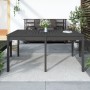 Mesa de jardín madera maciza pino gris 159,5x82,5x76 cm en Mesas de jardín | Comprar online en Foru.es