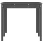 Mesa de jardín madera maciza pino gris 159,5x82,5x76 cm en Mesas de jardín | Comprar online en Foru.es