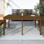 Mesa de jardín madera maciza pino marrón miel 159,5x82,5x76 cm en Mesas de jardín | Comprar online en Foru.es