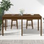 Mesa de jardín madera maciza pino marrón miel 159,5x82,5x76 cm en Mesas de jardín | Comprar online en Foru.es