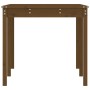 Mesa de jardín madera maciza pino marrón miel 159,5x82,5x76 cm en Mesas de jardín | Comprar online en Foru.es