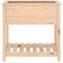 Jardinera con estante de madera maciza de pino 82,5x54x81 cm de vidaXL, Maceteros y jardineras - Ref: Foro24-823780, Precio: ...