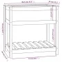Jardinera con estante de madera maciza de pino 82,5x54x81 cm de vidaXL, Maceteros y jardineras - Ref: Foro24-823780, Precio: ...