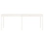 Mesa de jardín madera maciza de pino blanco 203,5x100x76 cm en Mesas de jardín | Comprar online en Foru.es