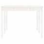 Mesa de jardín madera maciza de pino blanco 203,5x100x76 cm en Mesas de jardín | Comprar online en Foru.es
