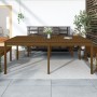 Mesa de jardín madera maciza pino marrón miel 203,5x100x76 cm en Mesas de jardín | Comprar online en Foru.es