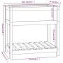 Jardinera con estante madera maciza de pino gris 82,5x54x81 cm de vidaXL, Maceteros y jardineras - Ref: Foro24-823782, Precio...