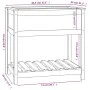 Jardinera con estante madera maciza de pino gris 82,5x54x81 cm de vidaXL, Maceteros y jardineras - Ref: Foro24-823782, Precio...